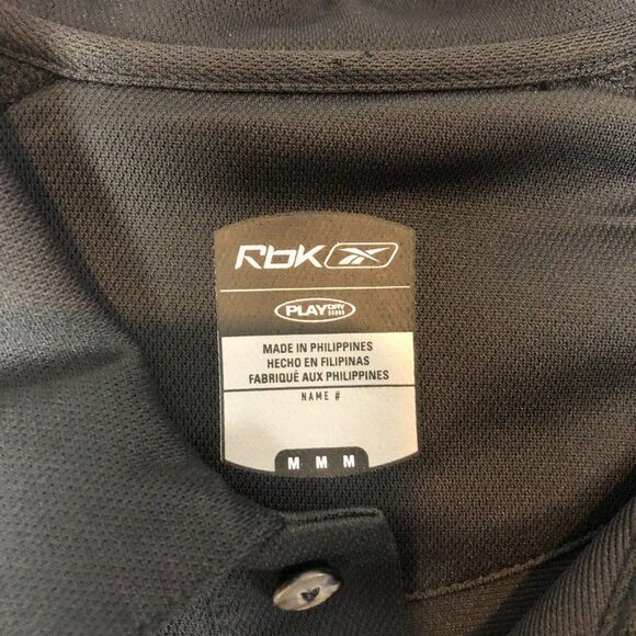 DETROIT RED WINGS 2008 STANLEY CUP CHAMPIONS POLO Shirt MEN'S M BLACK RBK.   RB1 - Picture 3 of 6